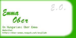 emma ober business card